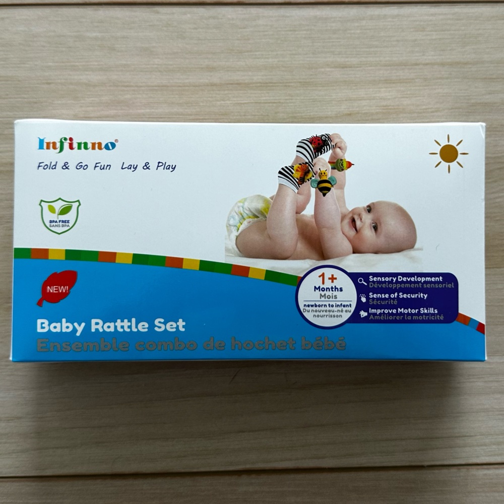 Infantino Colorful Baby Rattle Set